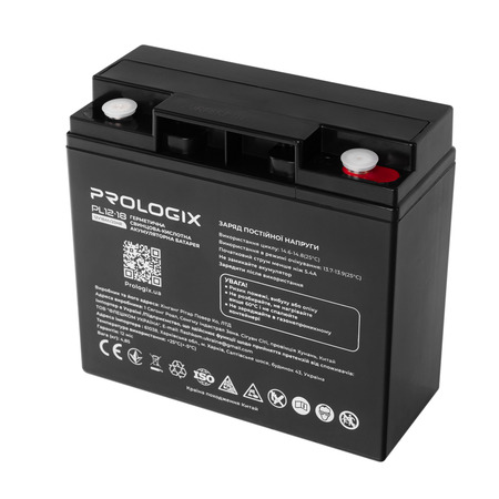 Акумуляторна батарея Prologix 12V 18AH (PL12-18) AGM Изображение