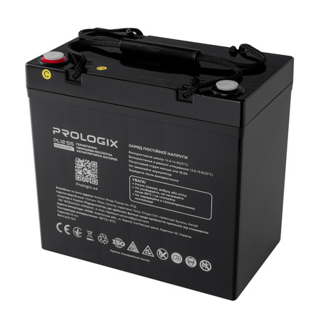 Акумуляторна батарея Prologix 12V 55AH (PL12-55) AGM Изображение