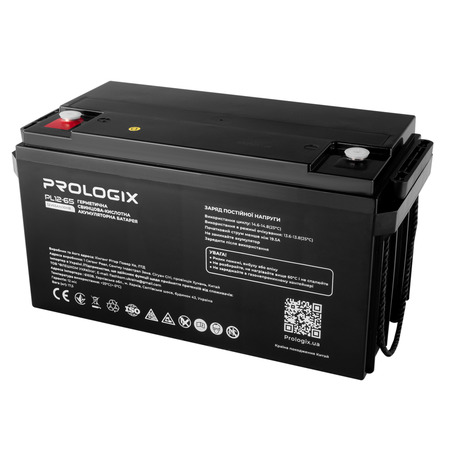 Акумуляторна батарея Prologix 12V 65AH (PL12-65) AGM Изображение
