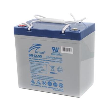 Акумуляторна батарея Ritar 12V 55AH (DG12-55) GEL Изображение