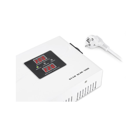 Стабілізатор REAL-EL STAB SLIM-500 White Изображение
