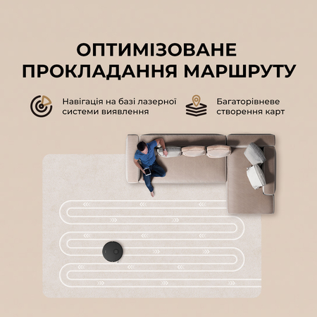 Робот-пилосос Dreame D20 White (RLD35GA) Изображение
