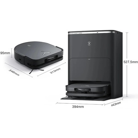 Робот-пилосос Ecovacs Deebot Ozmo X5 Pro Omni (DDX39) Black Изображение