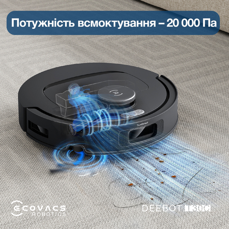 Робот-пилосос Ecovacs Deebot T30C Black (DLX71) Зображення