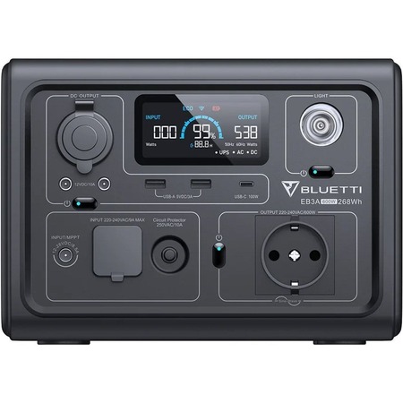 Зарядна станція Bluetti EB3A 268Wh, 600W (PB930784) Зображення