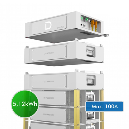 Акумуляторна батарея модульна Dyness Stack100 S51100 5.12KWH 51.2V 100AH (складова комплекту) Изображение