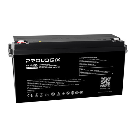 Акумуляторна батарея Prologix 12V 150AH (PL12-150) AGM Изображение
