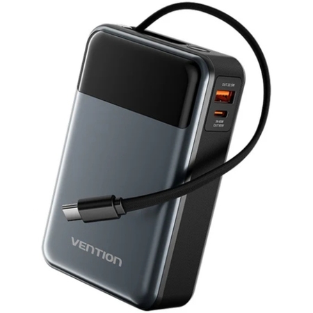 Універсальна мобільна батарея Vention 20000mAh PD, QC 3.0 Black (FHYB0) Зображення