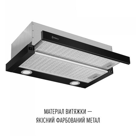 Витяжка Perfelli TL 6622 BL 1000 LED Зображення