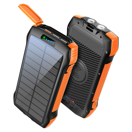 Універсальна мобільна батарея Promate SolarTank-20PDQI 20W 20000mAh Black Зображення