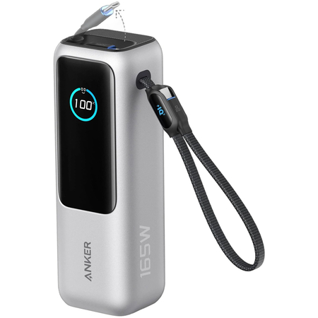 Універсальна мобільна батарея Anker 25000mAh 165W Silver (A1695H41) Зображення