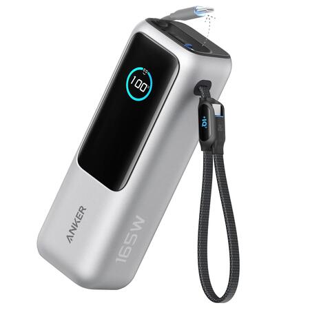Універсальна мобільна батарея Anker Laptop 25000mAh 165W Silver (A1695H41) Изображение