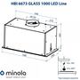 Витяжка Minola HBI 6673 BL GLASS 1000 LED Line Изображение