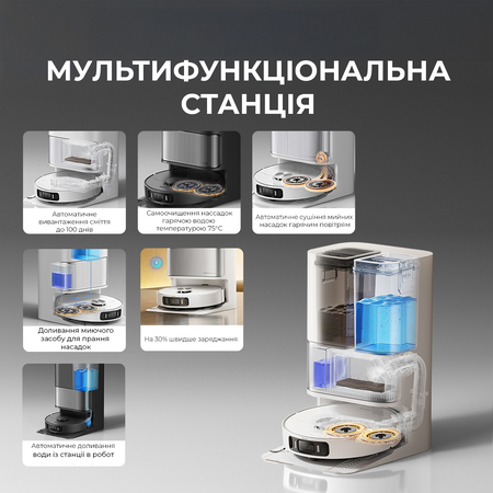 Робот-пилосос Dreame L40 Ultra AE Black (RLL77SE-Bl) Изображение