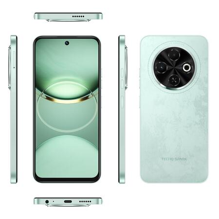 Смартфон Tecno Spark 30C (KL5n) 4/128GB Magic Skeen Green (4894947051807) Изображение