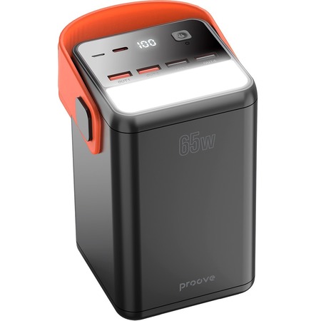 Універсальна мобільна батарея Proove Powerbox 65W 60000mAh Black (PBPB65412201) Изображение