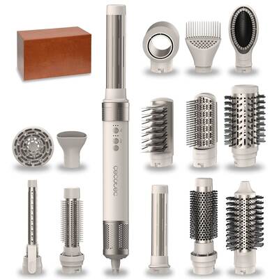 Стайлер Cecotec Bamba CeramicCare 14in1 AirGlam Champagne (CCTC-00252) Зображення