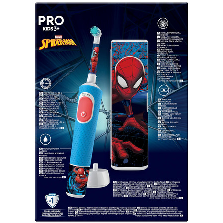 Зубна електрощітка Braun Oral-B Pro Kids D103.413.2KX Spider-Man Изображение