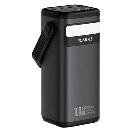 Універсальна мобільна батарея Romoss PMT60 60000mAh Black (PMT60-1D2-2133H) Изображение