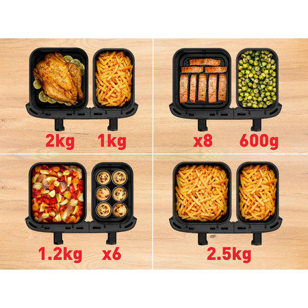 Мультипіч Tefal Dual Easy Fry XXL EY9428E0 Зображення