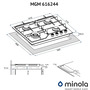 Варильна поверхня Minola MGM 616224 WH Изображение