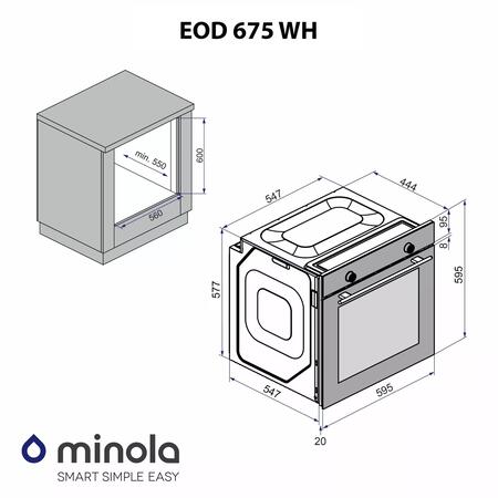 Духова шафа Minola EOD 675 WH Изображение