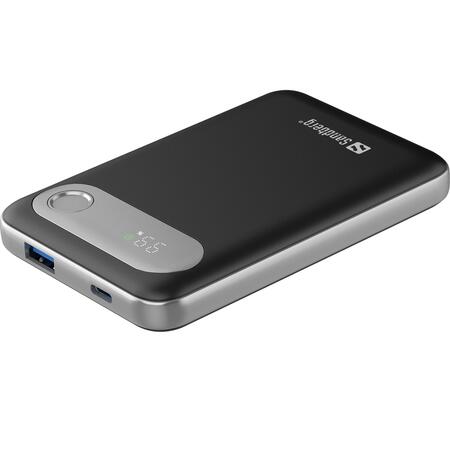 Універсальна мобільна батарея Sandberg Travel Powerbank 10000mAh Grey (421-16) Зображення