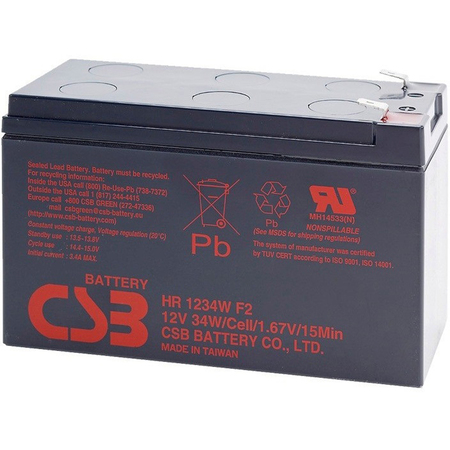 Акумуляторна батарея CSB 12V 9AH (HR1234W) AGM Зображення