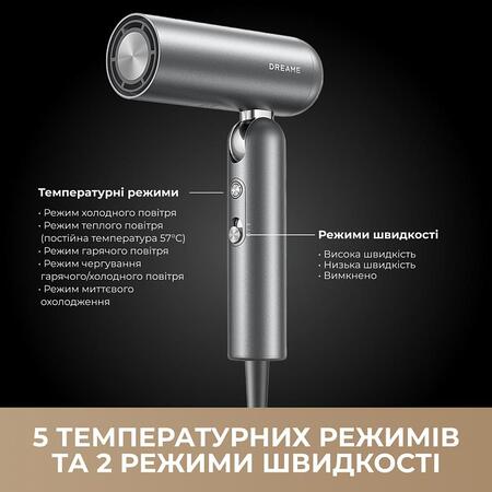 Фен Dreame Pocket Pro Grey (AHD51PRO_G) Зображення