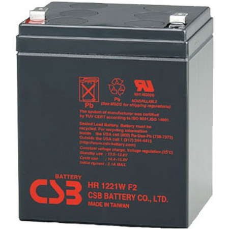 Акумуляторна батарея CSB 12V 5AH (HR1221W) AGM Зображення