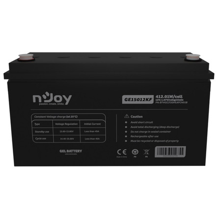 Акумуляторна батарея Njoy GE15012KF 12V 150AH (BTVGCLTODHLKFCN01B) GEL Зображення