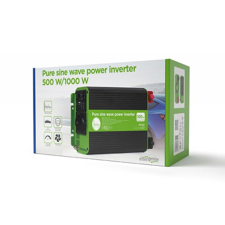 Інвертор напруги EnerGenie EG-PWC-PS500-01 500W Зображення