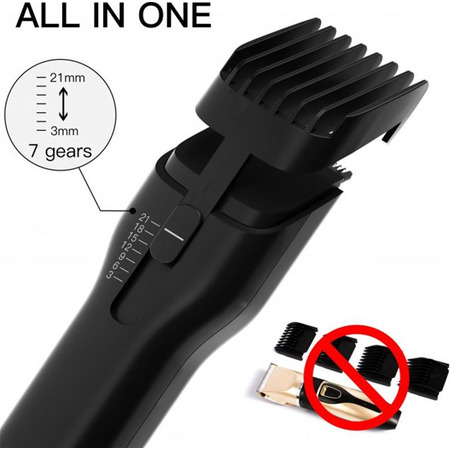 Машинка для стрижки Xiaomi Enchen Boost Black Set + Пеньюар і ножниці Зображення