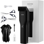 Машинка для стрижки Xiaomi Enchen Boost Black Set + Пеньюар і ножниці Зображення