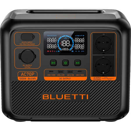 Зарядна станція Bluetti AC70P, 864Wh, 1000W, LiFePO4 Зображення