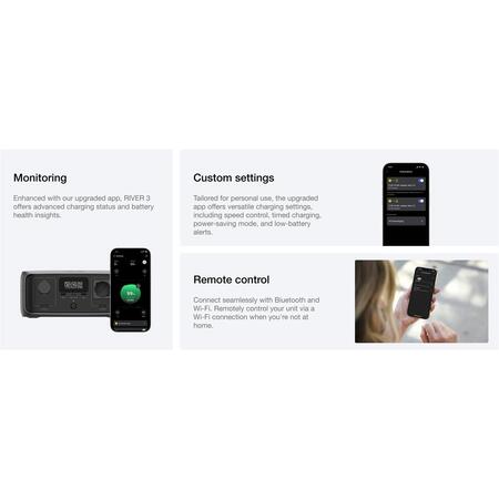 Зарядна станція EcoFlow River 3 UPS 245Wh, 300W (EFRIVER3-UPS-EU-CBox) Зображення