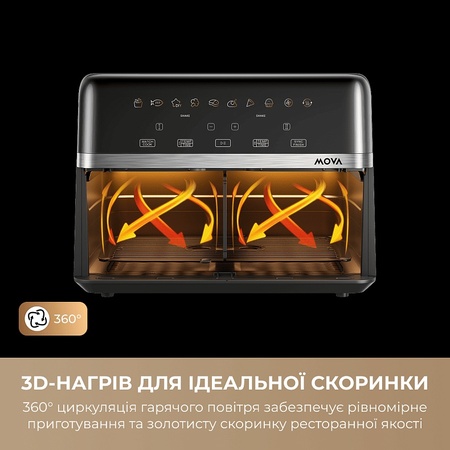 Мультипіч Mova AeroChef FD20s Pro Black (AF-5518ATB-S) Зображення