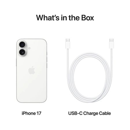 Смартфон Apple iPhone 17 256GB White (MG6K4AF/A) Зображення
