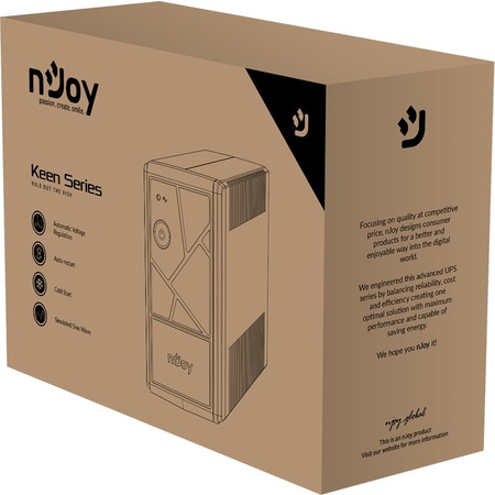 Джерело безперебійного живлення NJOY Keen 800 (UPLI-LI080KU-CG01B) Зображення
