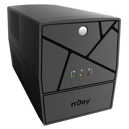 Джерело безперебійного живлення NJOY Keen 2000 (UPLI-LI200KU-CG01B) Lin.int., AVR, 4 x евро, USB, пластик Зображення