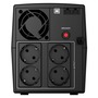 Джерело безперебійного живлення NJOY Keen 2000 (UPLI-LI200KU-CG01B) Lin.int., AVR, 4 x евро, USB, пластик Зображення