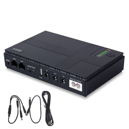 Джерело безперебійного живлення для роутерів/комутаторів DC1018P DC UPS 10400 mAh Black (2020000426844) Зображення