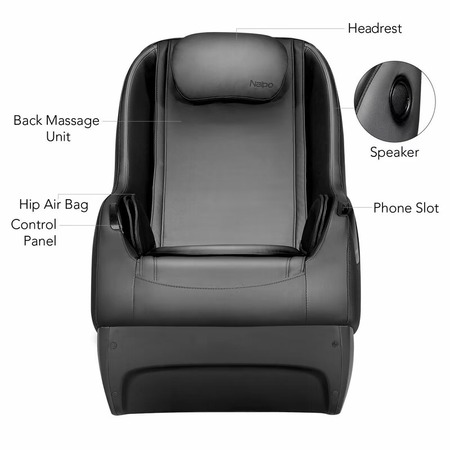 Масажне крісло Naipo MGCHR-A150 Black Зображення