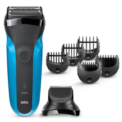 Електробритва Braun Series 3 310BT Black/Blue Зображення