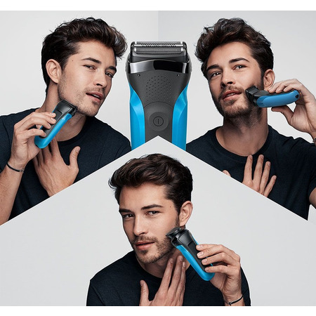 Електробритва Braun Series 3 310BT Black/Blue Зображення
