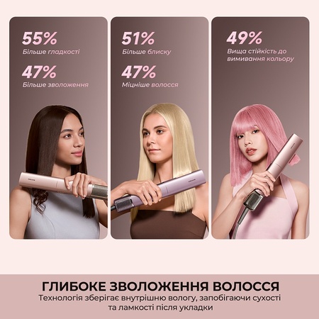 Випрямляч для волосся Dreame Aero Straight Pro Rosy Purple (AMS02A-RP) Зображення