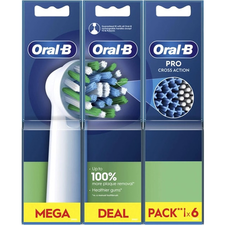 Насадка для зубної електрощітки Braun Oral-B Pro Cross Action EB50RX (6 шт.) Зображення