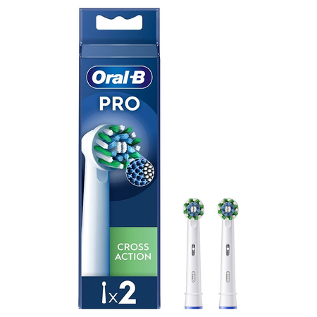 Насадка для зубної електрощітки Braun Oral-B Pro Cross Action EB50RX (2 шт.) Зображення