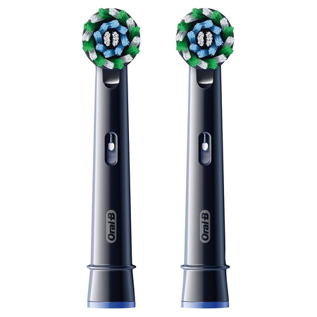 Насадка для зубної електрощітки Braun Oral-B Pro Cross Action Black EB50BRX (2 шт) Зображення