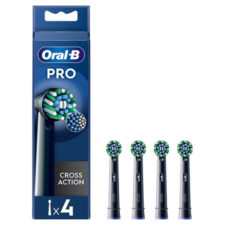 Насадка для зубної електрощітки Braun Oral-B Pro Cross Action Black EB50BRX (4 шт) Зображення